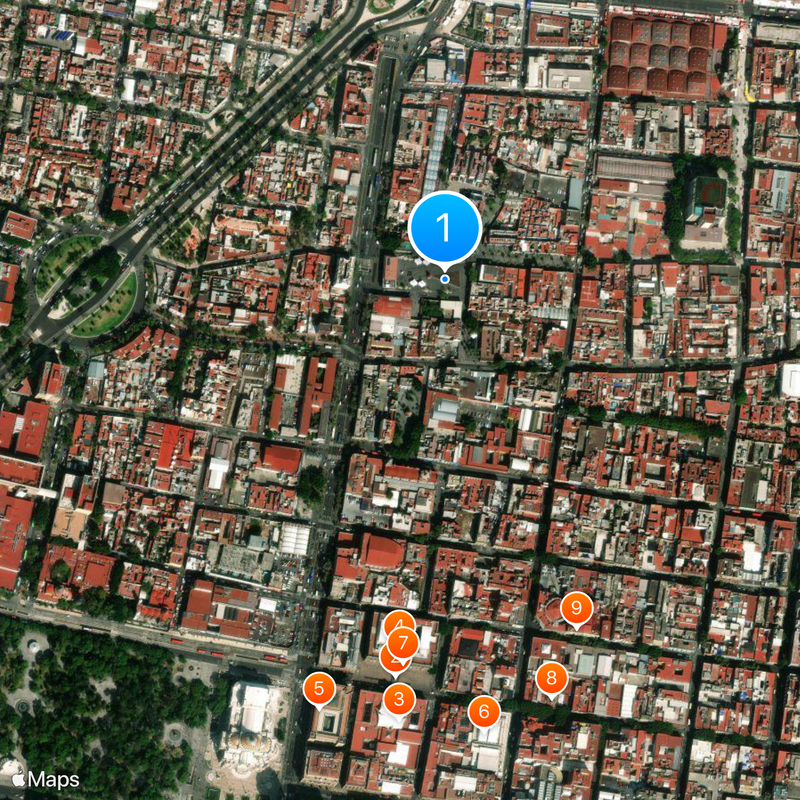 Plaza Garibaldi Map