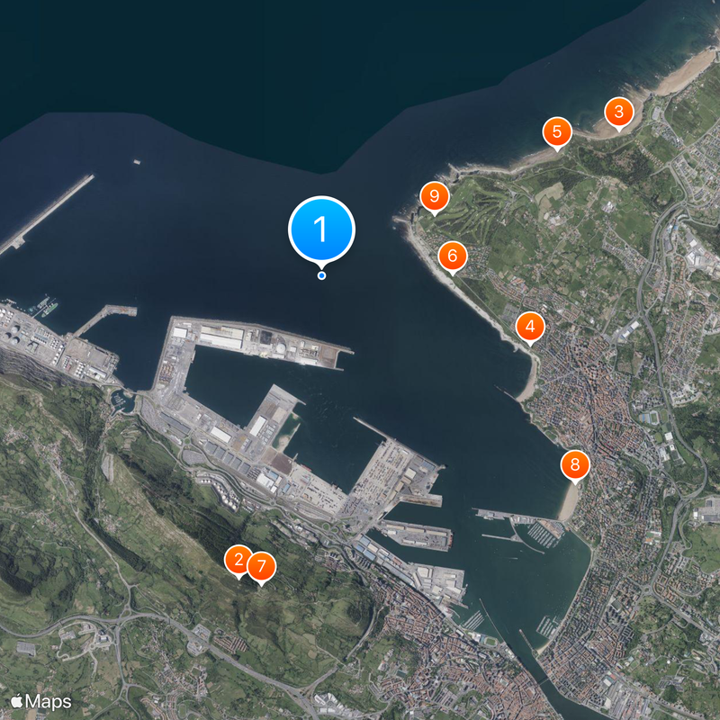 Estuary of Bilbao Map