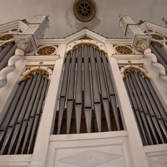 Pipe organ of Lutheran church in Viļķene