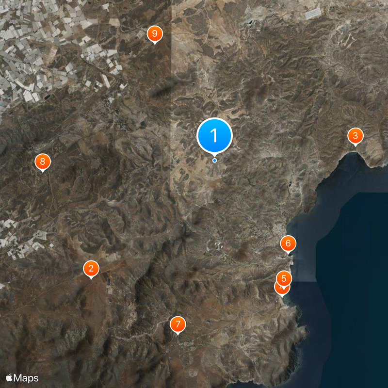 Parco naturale Cabo de Gata-Nijar Mappa