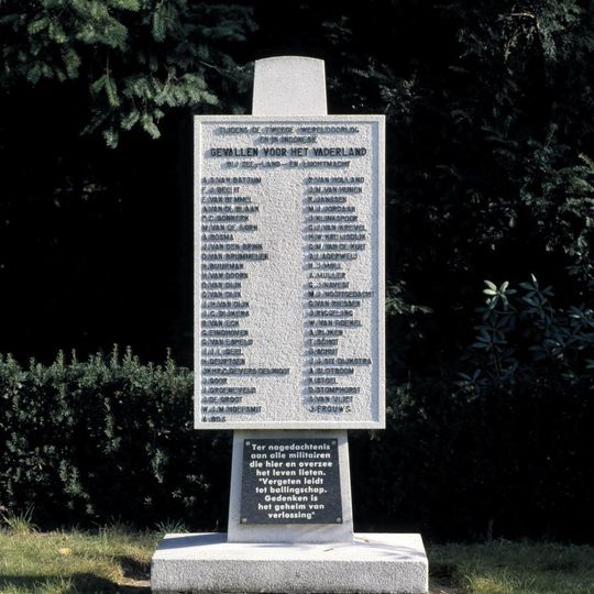 Gedenkzuil op de Paasberg