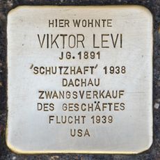 Stolperstein dedicated to Viktor Levi