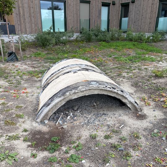 Remains after bunker