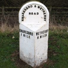 Milestone, Wetherby Road, just N of TI on A658