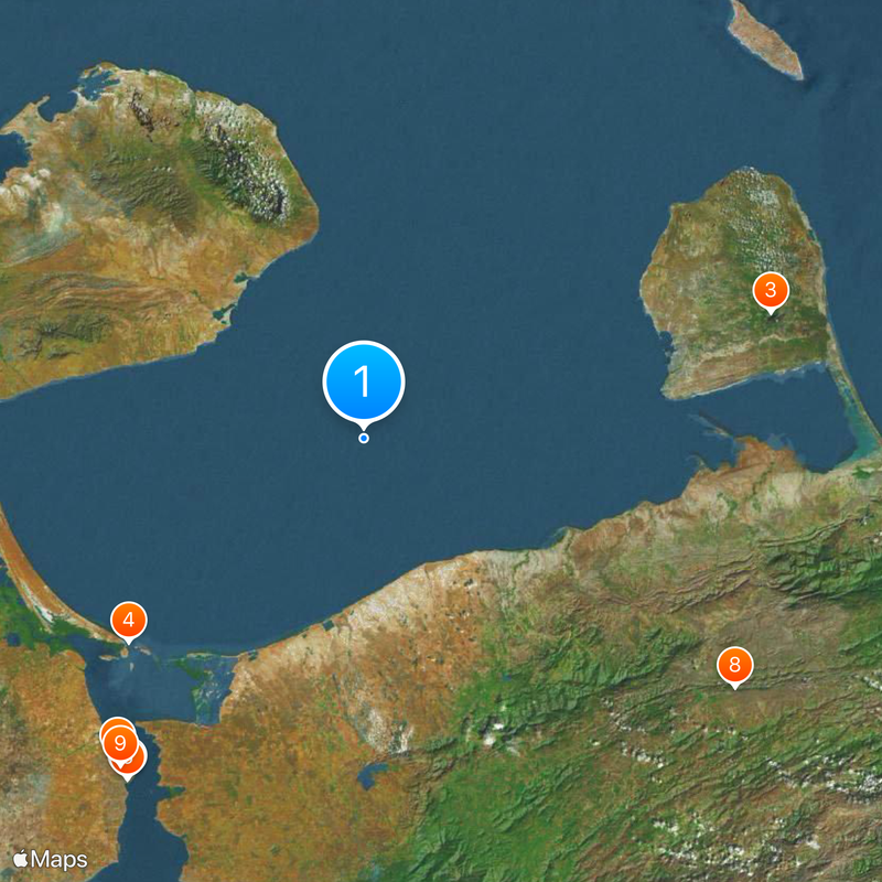 Gulf of Venezuela Map