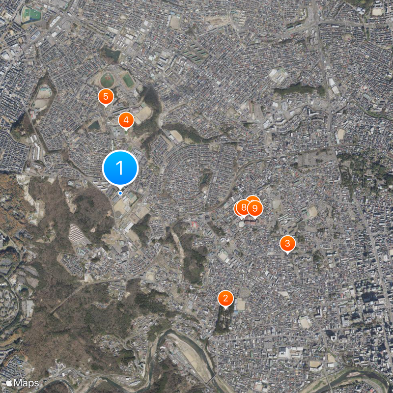 Sendai High School Map