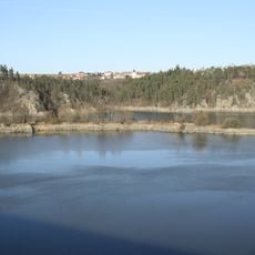 Little island near Stropešín bridge