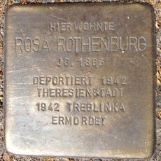 Stolperstein dedicated to Rosa Rothenburg