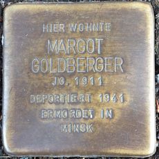 Stolperstein en memoria de Margot Goldberger