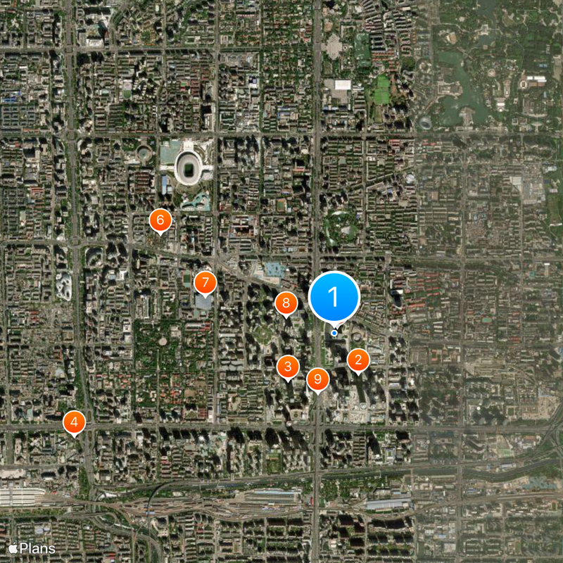 Sede della China Central Television Mappa