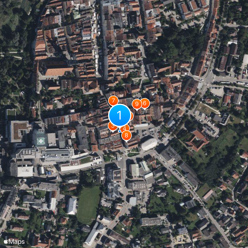 Hitler birthplace memorial stone Map