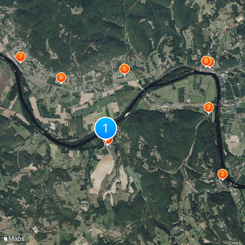 Château des Milandes Carte