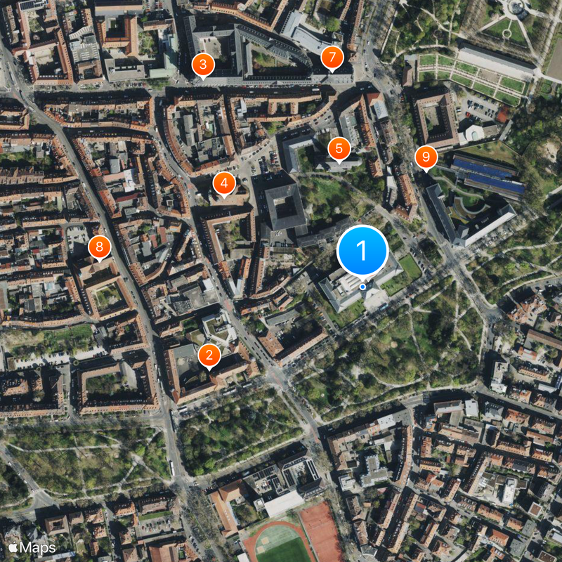University of Würzburg Map