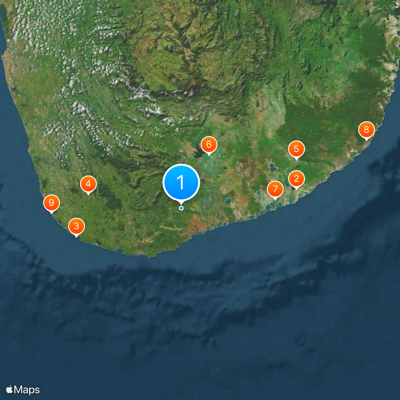 Southern Province Map