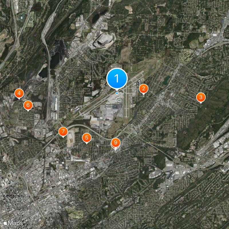 Birmingham-Shuttlesworth International Airport Map