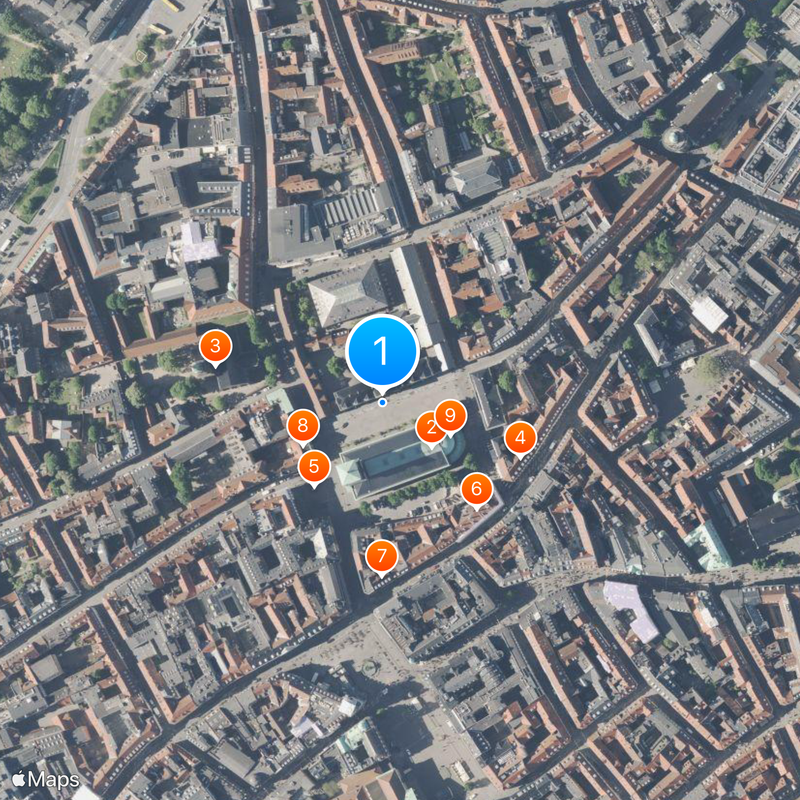 Universität Kopenhagen Karte