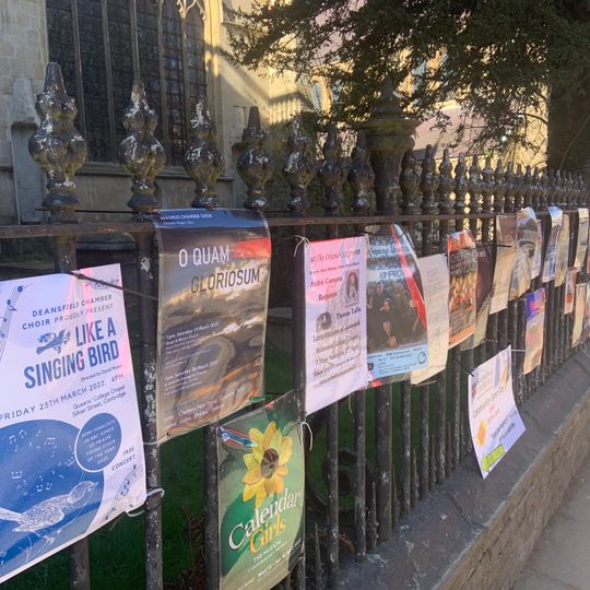 Church Fence Of St Mary The Less Fronting Trumpington Street