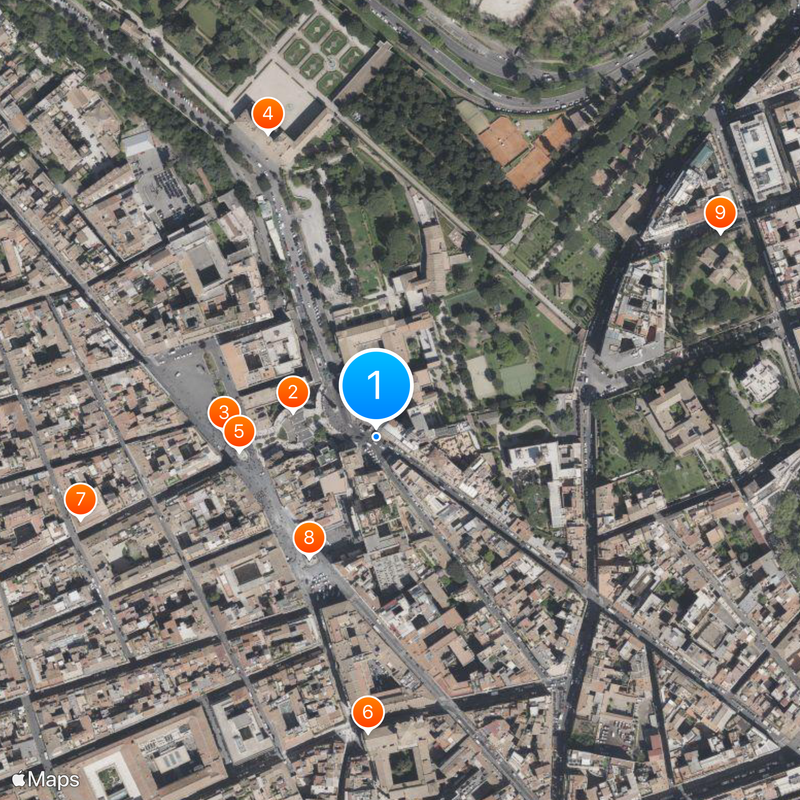 Trinità dei Monti Mapa