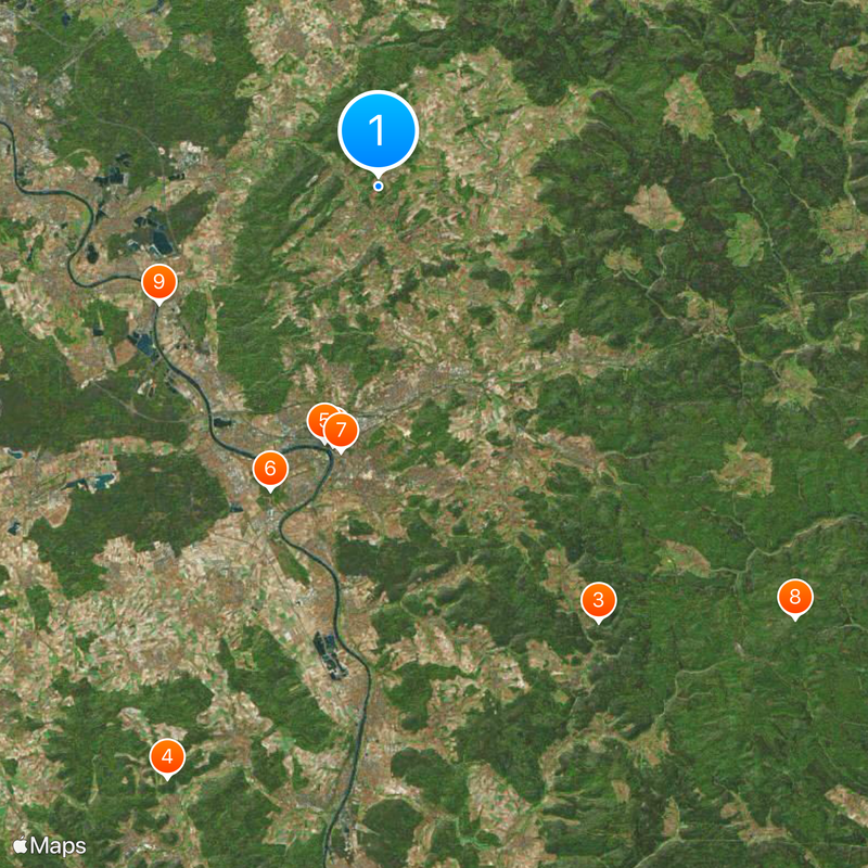 Circondario di Aschaffenburg Mappa
