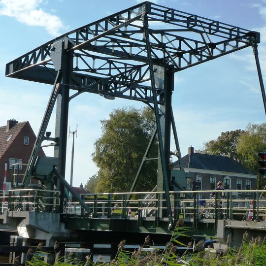IJzeren ophaalbrug over het Reitdiep