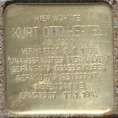 Stolperstein en memoria de Kurt Otto Hertel
