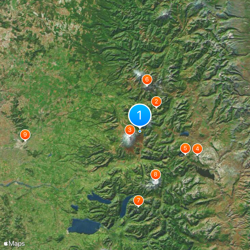 Conguillío National Park Kaart