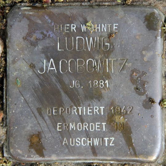 Stolperstein en memoria de Ludwig Jacobowitz
