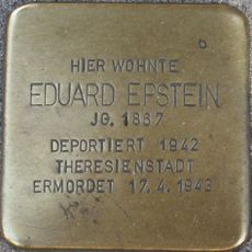 Stolperstein à la mémoire d’Eduard Epstein