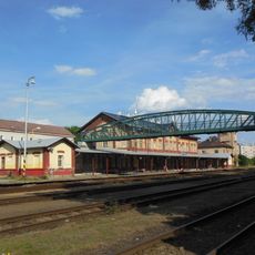 Footbridge at Příbram train station