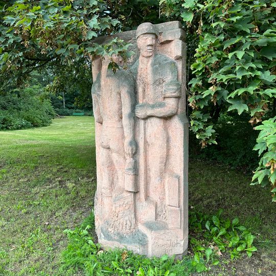 Denkmal für die Einstellung des Steinkohlenbergbaus und die Umstrukturierung im Zeitraum 1968–1980 Muldestraße