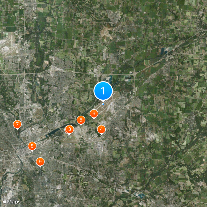 Base aérienne de Wright-Patterson Carte