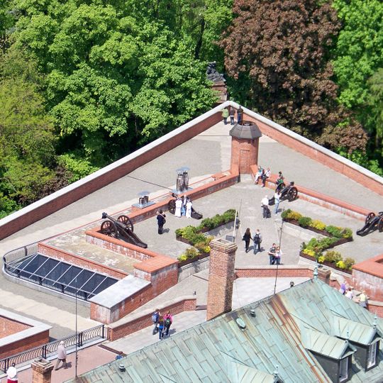 Fortress with gates and bastions