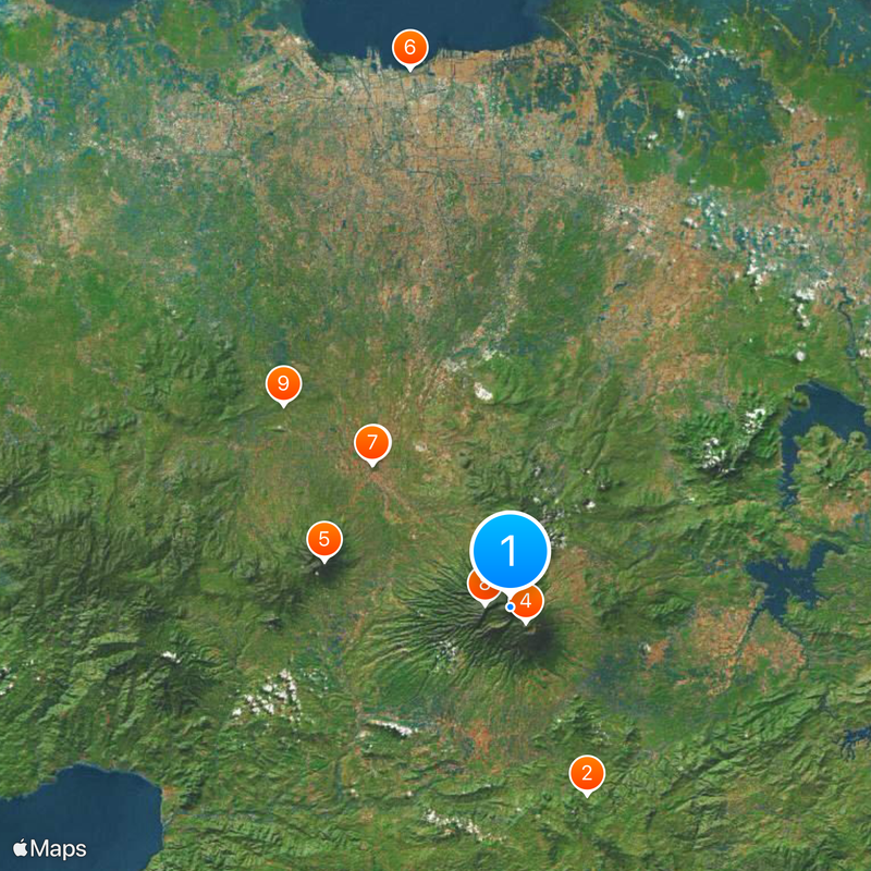 Mount Pangrango Mappa