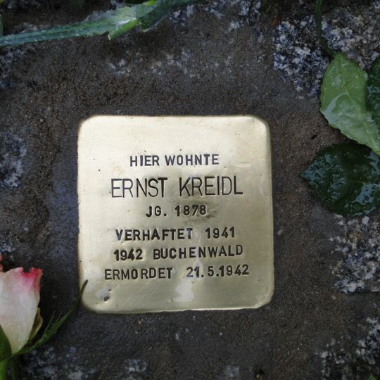 Stolperstein em memória de Ernst Kreidl