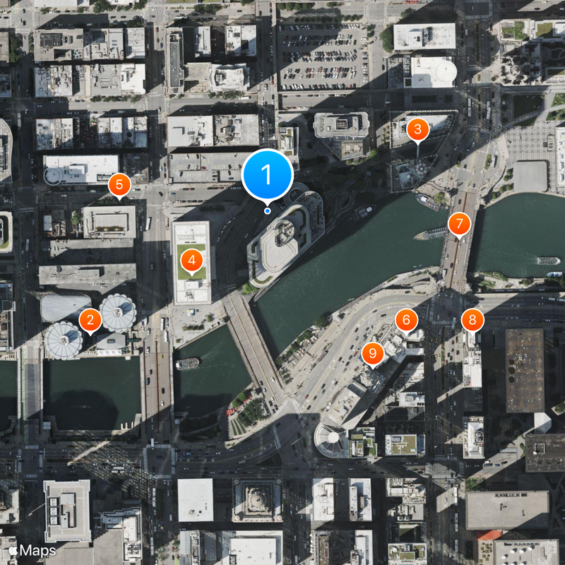 Trump International Hotel and Tower Kaart