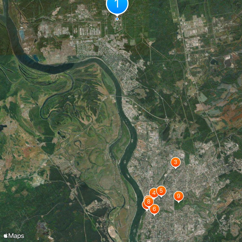 Sibirskaya Nuclear Power Plant Map