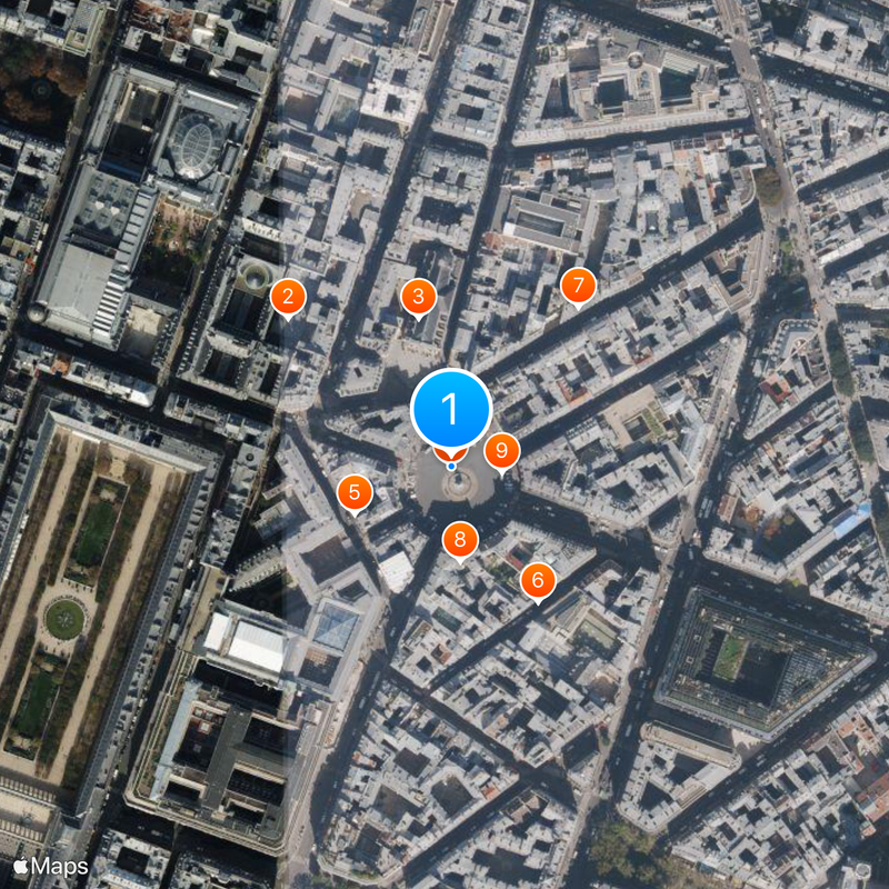 Place des Victoires Map