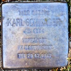 Stolperstein à la mémoire de Karl Schwager