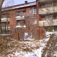 Radfahrerskulptur