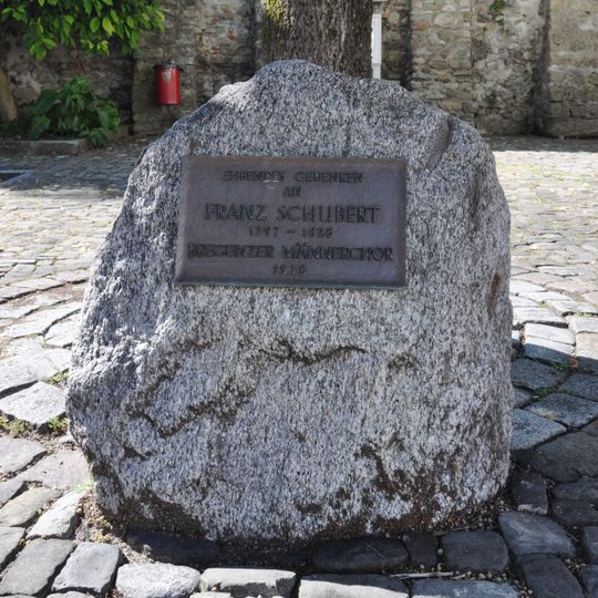 Gedenkstein Franz Schubert, Oberstadt Bregenz