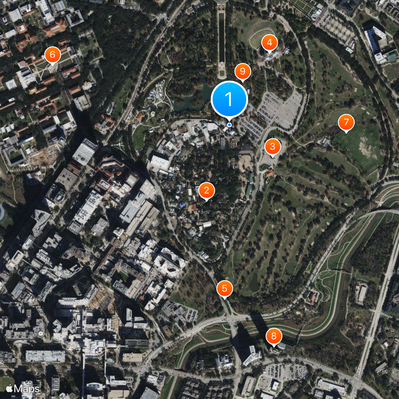 Houston Zoo Mappa