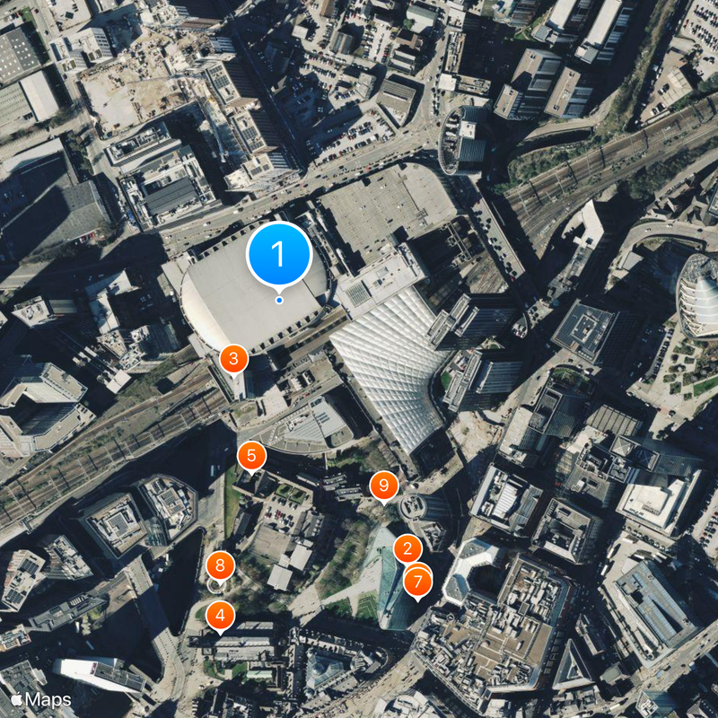 Manchester Arena Map