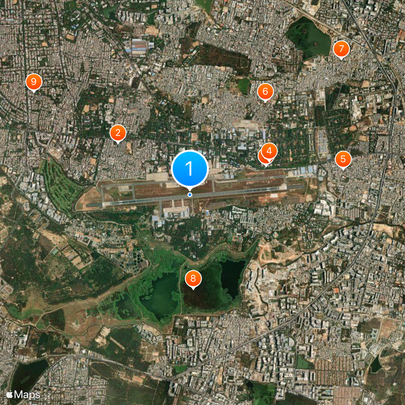 HAL Bengaluru International Airport Map