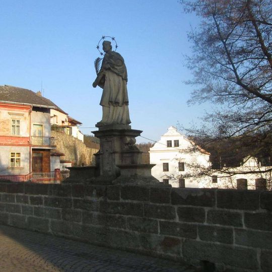 Socha svatého Jana Nepomuckého ve Stříbře na mostě