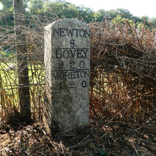 Milestone, 50m N of Slade Cross, Kelly Cross Road