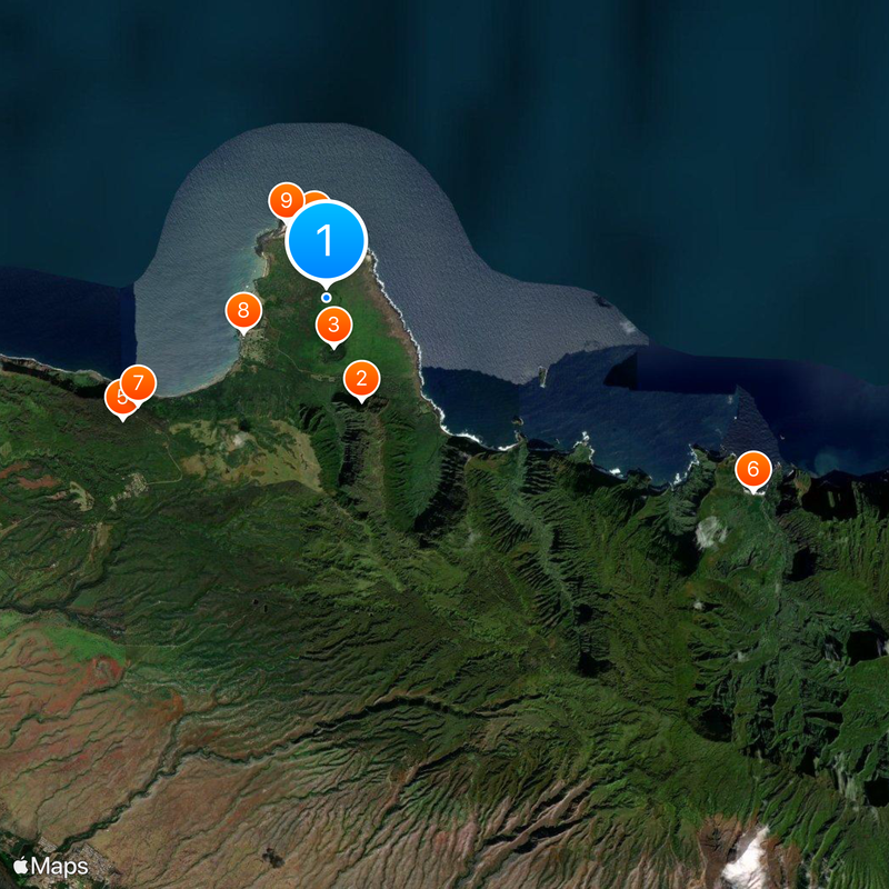 Kalawao County Karte