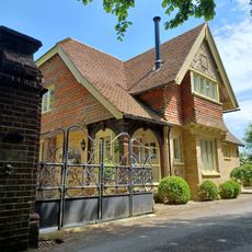 Lodge To West North West Of Lythe Hill House With Gates And Piers