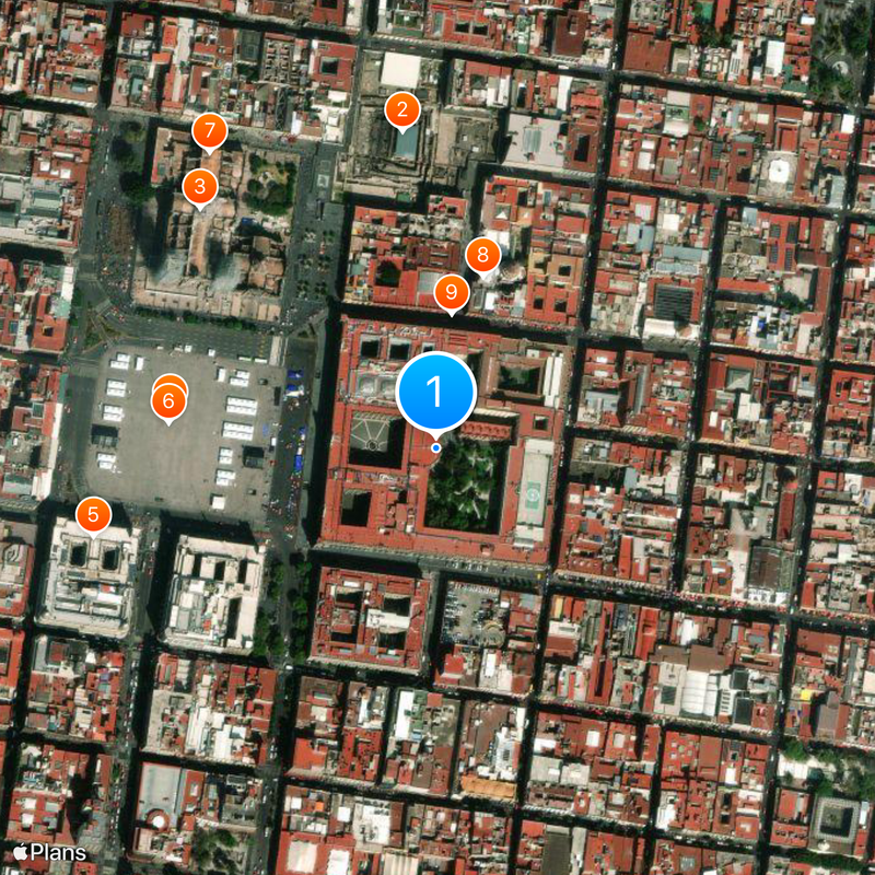 Palacio Nacional Karte