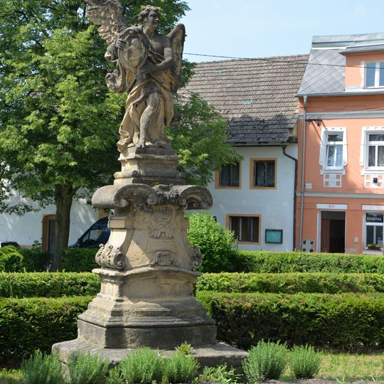 Statue of angel in Liběšice