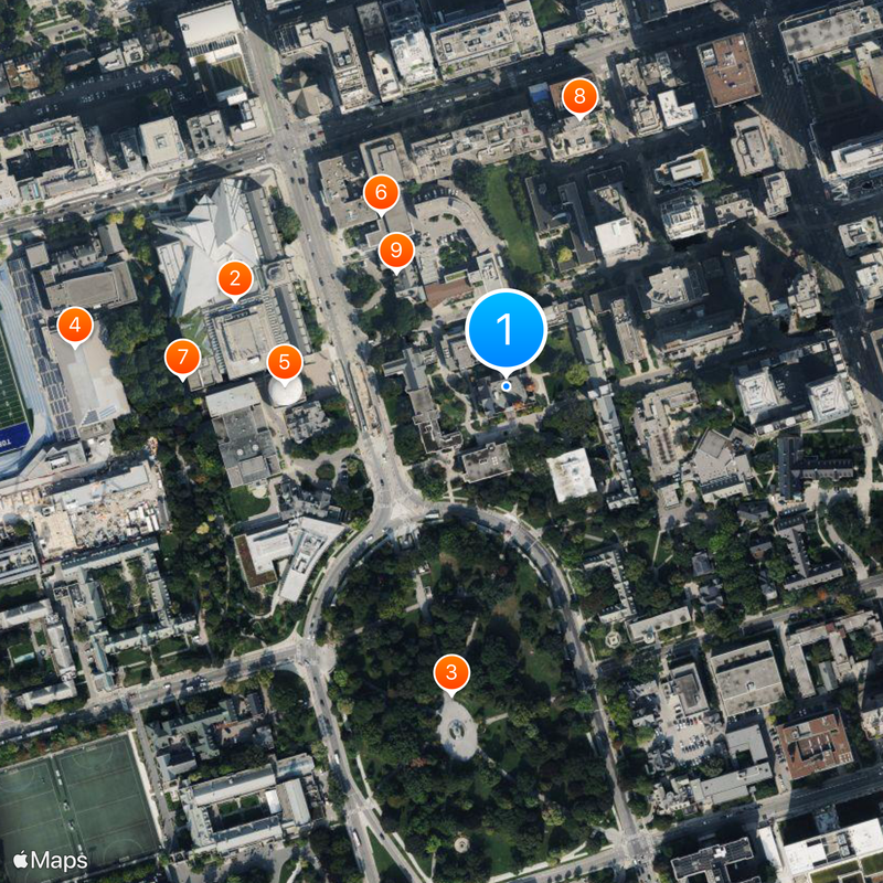 Victoria University Map